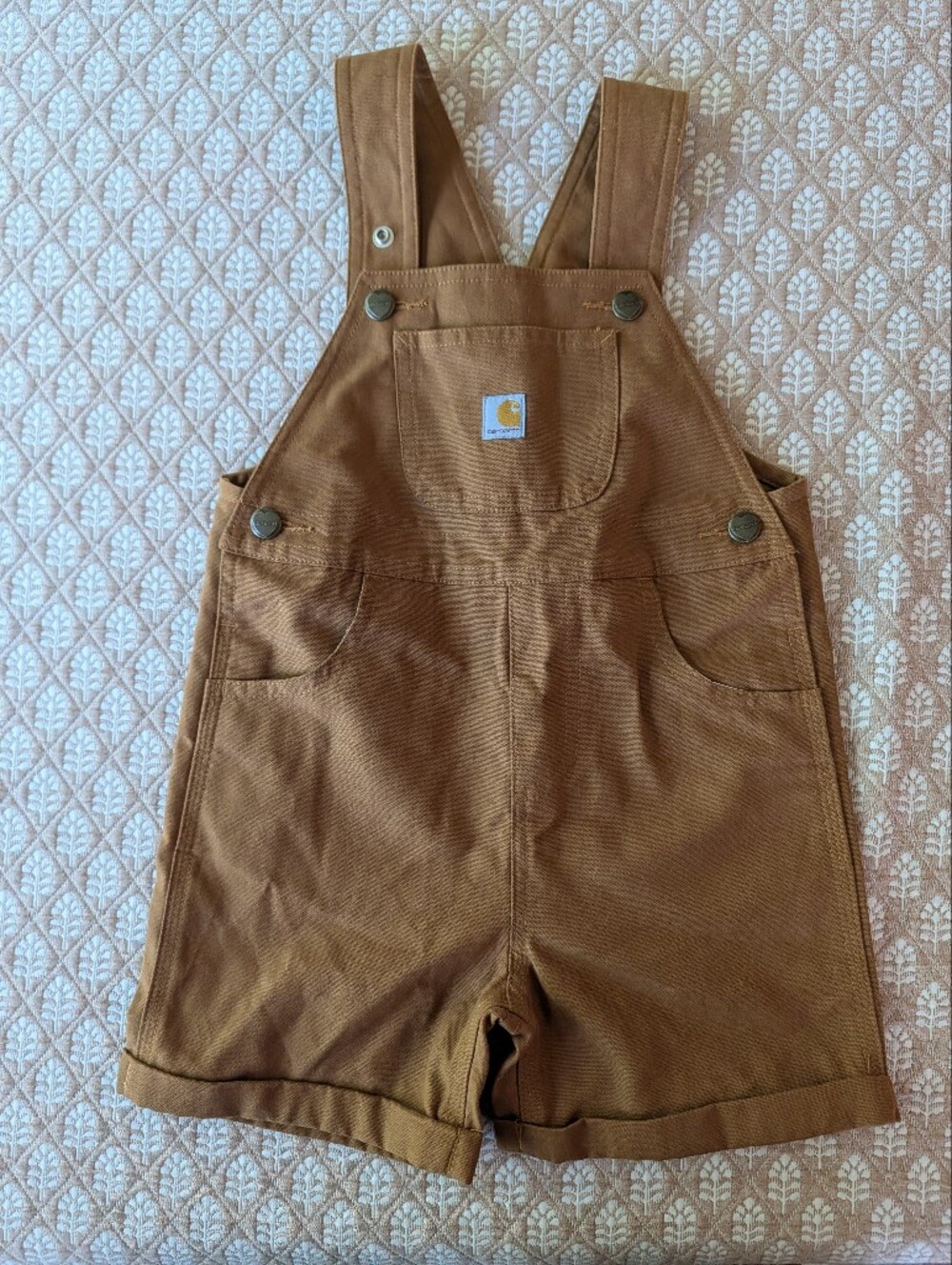 Carhartt Kids' Tan Brown Short Overalls